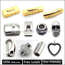 Wholesale Stainless Steel Clasp for Leather Bracelet Making Jewelry Finding Free Sample & Welcome OEM BX998